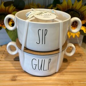 Rae Dunn Large Soup Bowls (set of 2)